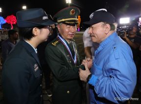 Acto en conmemoración del 45 aniversario de fundación del Ejército de Nicaragua