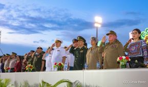 Acto en conmemoración del 45 aniversario de fundación del Ejército de Nicaragua