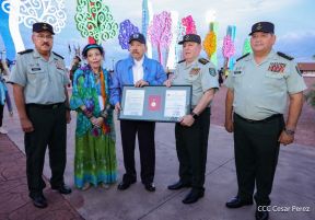 Acto en conmemoración del 45 aniversario de fundación del Ejército de Nicaragua