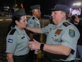 Acto en conmemoración del 45 aniversario de fundación del Ejército de Nicaragua