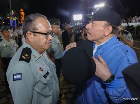 Acto en conmemoración del 45 aniversario de fundación del Ejército de Nicaragua