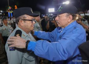 Acto en conmemoración del 45 aniversario de fundación del Ejército de Nicaragua