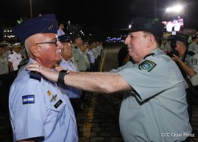 Acto en conmemoración del 45 aniversario de fundación del Ejército de Nicaragua