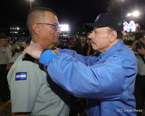 Acto en conmemoración del 45 aniversario de fundación del Ejército de Nicaragua