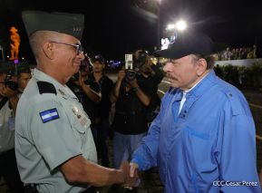 Acto en conmemoración del 45 aniversario de fundación del Ejército de Nicaragua