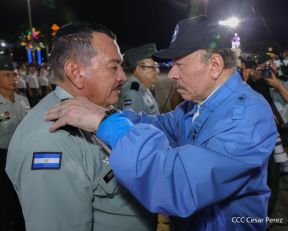Acto en conmemoración del 45 aniversario de fundación del Ejército de Nicaragua