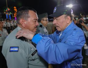 Acto en conmemoración del 45 aniversario de fundación del Ejército de Nicaragua