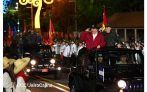Desfile Pueblo-Ejército en el 45 Aniversario de la Fundación del Ejército de Nicaragua