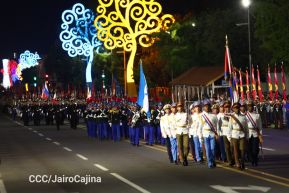 Desfile Pueblo-Ejército en el 45 Aniversario de la Fundación del Ejército de Nicaragua