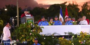 Desfile Pueblo-Ejército en el 45 Aniversario de la Fundación del Ejército de Nicaragua