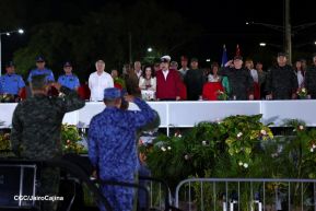 Desfile Pueblo-Ejército en el 45 Aniversario de la Fundación del Ejército de Nicaragua