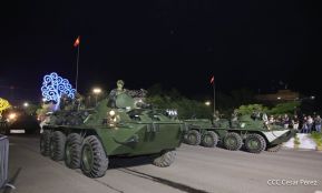Desfile Pueblo-Ejército en el 45 Aniversario de la Fundación del Ejército de Nicaragua