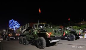 Desfile Pueblo-Ejército en el 45 Aniversario de la Fundación del Ejército de Nicaragua