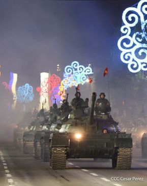 Desfile Pueblo-Ejército en el 45 Aniversario de la Fundación del Ejército de Nicaragua