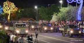 Desfile Pueblo-Ejército en el 45 Aniversario de la Fundación del Ejército de Nicaragua