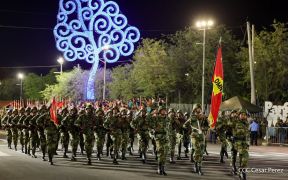 Desfile Pueblo-Ejército en el 45 Aniversario de la Fundación del Ejército de Nicaragua