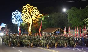 Desfile Pueblo-Ejército en el 45 Aniversario de la Fundación del Ejército de Nicaragua