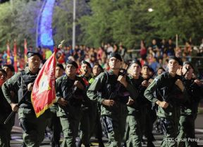 Desfile Pueblo-Ejército en el 45 Aniversario de la Fundación del Ejército de Nicaragua