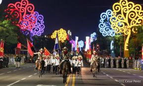 Desfile Pueblo-Ejército en el 45 Aniversario de la Fundación del Ejército de Nicaragua
