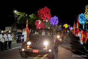 Desfile Pueblo-Ejército en el 45 Aniversario de la Fundación del Ejército de Nicaragua