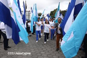 Acto de recibimiento de la Antorcha Centroamericana de la Libertad