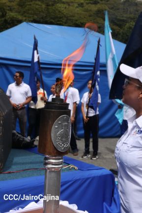 Acto de recibimiento de la Antorcha Centroamericana de la Libertad