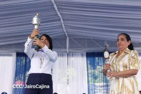 Acto de recibimiento de la Antorcha Centroamericana de la Libertad