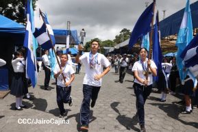 Acto de recibimiento de la Antorcha Centroamericana de la Libertad