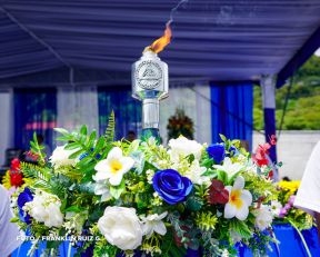 Acto de recibimiento de la Antorcha Centroamericana de la Libertad