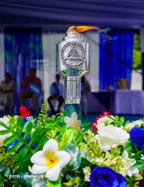 Acto de recibimiento de la Antorcha Centroamericana de la Libertad