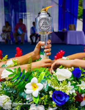 Acto de recibimiento de la Antorcha Centroamericana de la Libertad