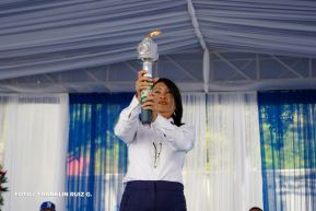 Acto de recibimiento de la Antorcha Centroamericana de la Libertad
