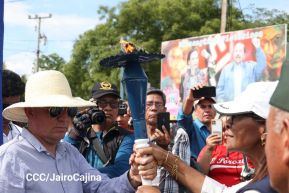 Acto de recibimiento de la Antorcha Centroamericana de la Libertad