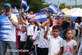 Acto de recibimiento de la Antorcha Centroamericana de la Libertad
