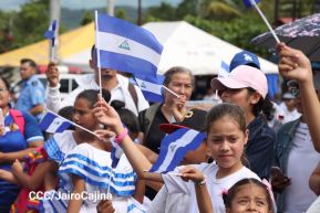 Acto de recibimiento de la Antorcha Centroamericana de la Libertad