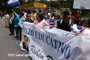 Acto de recibimiento de la Antorcha Centroamericana de la Libertad