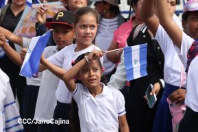 Acto de recibimiento de la Antorcha Centroamericana de la Libertad