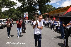 Acto de recibimiento de la Antorcha Centroamericana de la Libertad