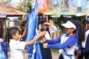 Acto de recibimiento de la Antorcha Centroamericana de la Libertad