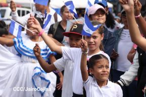 Acto de recibimiento de la Antorcha Centroamericana de la Libertad
