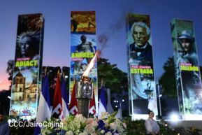 Acto de recibimiento de la Antorcha de la Unión Centroamericana