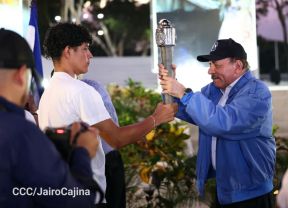 Acto de recibimiento de la Antorcha de la Unión Centroamericana