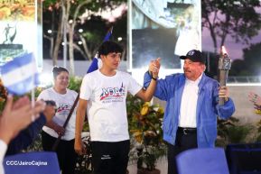 Acto de recibimiento de la Antorcha de la Unión Centroamericana