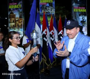 Acto de recibimiento de la Antorcha de la Unión Centroamericana