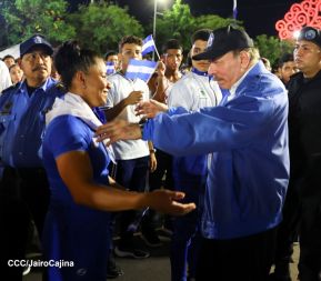 Acto de recibimiento de la Antorcha de la Unión Centroamericana