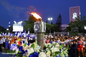 Acto de recibimiento de la Antorcha de la Unión Centroamericana