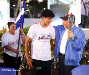 Acto de recibimiento de la Antorcha de la Unión Centroamericana