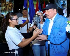 Acto de recibimiento de la Antorcha de la Unión Centroamericana