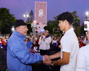 Acto de recibimiento de la Antorcha de la Unión Centroamericana