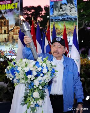 Acto de recibimiento de la Antorcha de la Unión Centroamericana
